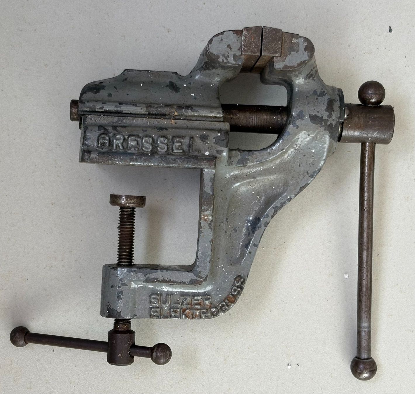 Gressel Alle Werkzeuge: VINTAGE GRESSEL SULZER SCHRAUBSTOCK – Gebraucht aus Ostermundigen von wini63