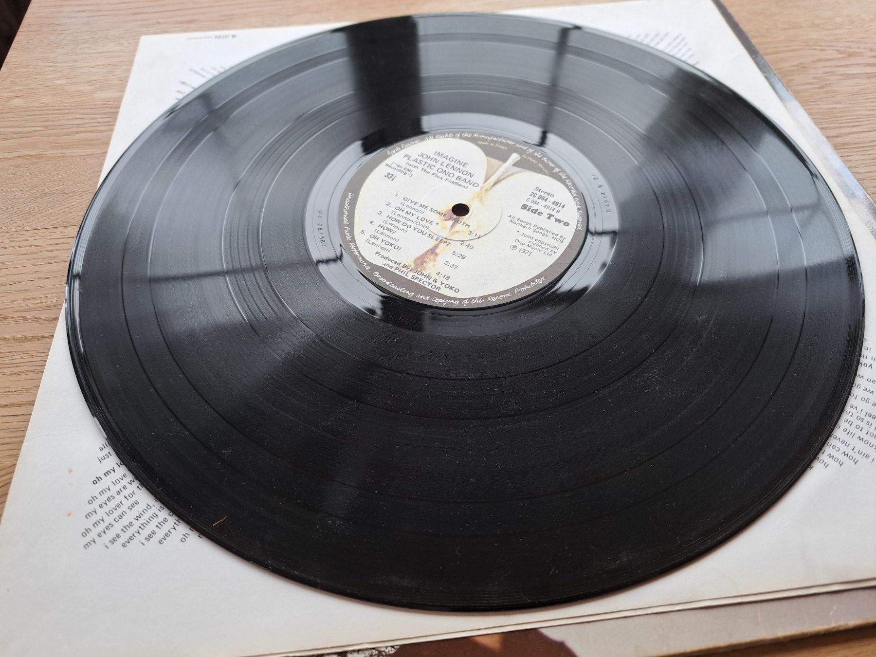 Schallplatten: John Lennon - Imagine (ex Beatles) – Gebraucht aus Meggen von  2