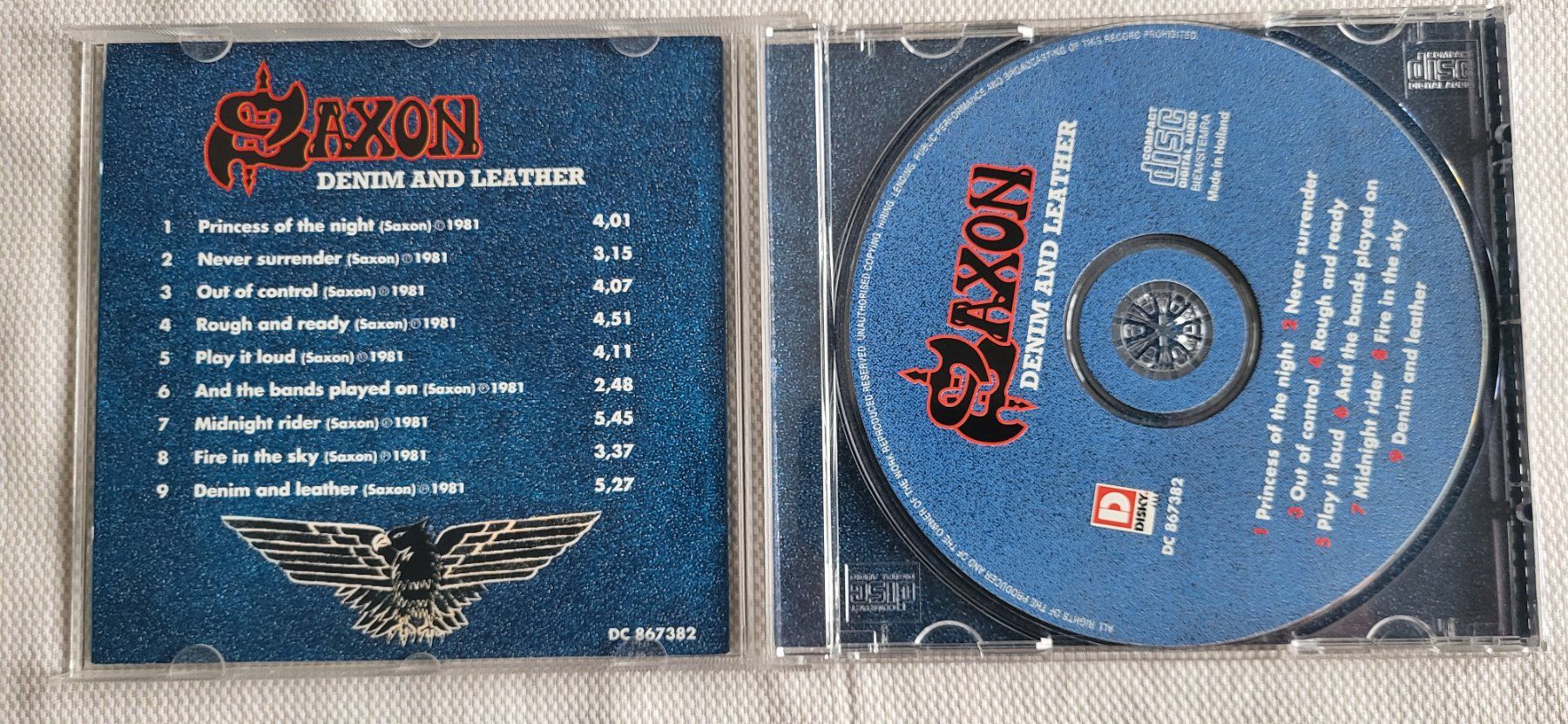 CD: Saxon - Denim and leather – Usato da Villars-sur-glane venduto da Epsilonhike 2