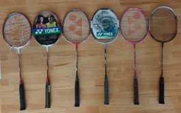 6 Yonex Badminton Rackets im Set u.a. Astrox 88S GAME (neu)