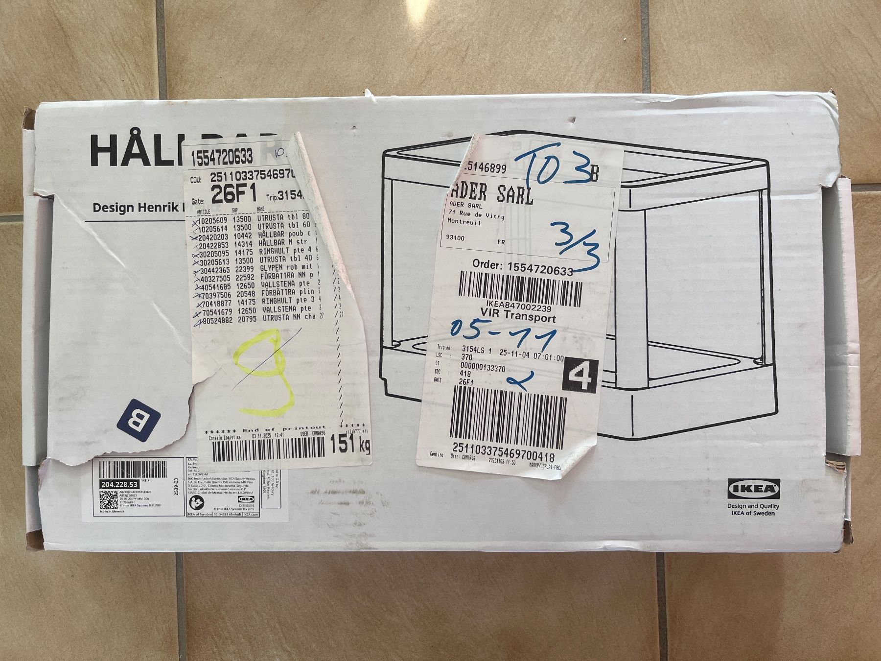 Ikea Cestini per rifiuti: IKEA HÅLLBAR Structure coulissante tri déchet, gris clair – Nuovo e nell'imballaggio originale da Vernayaz venduto da Darkfrost