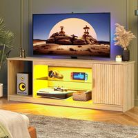 TV-Schrank 145x35x52cm für Fernseher bis 65 Zoll LED Eiche