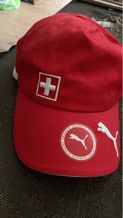 Puma Cap Schweiz Snapback rot neuwertiger Zustand