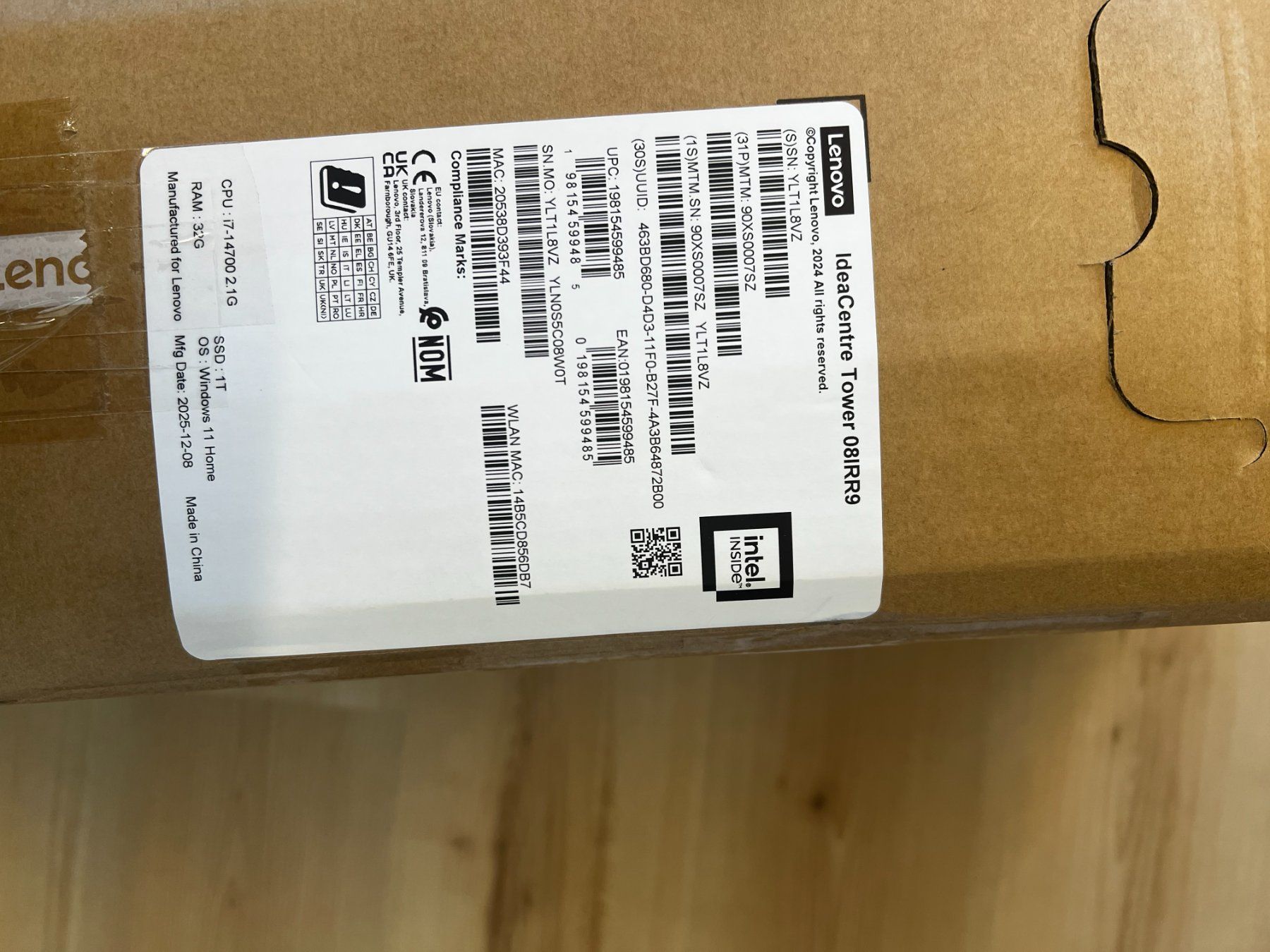 Lenovo PC: LENOVO IdeaCentre Tower 08IRR9 – Nuovo (secondo la descrizione) da Gossau ZH venduto da OrderflowAG 1