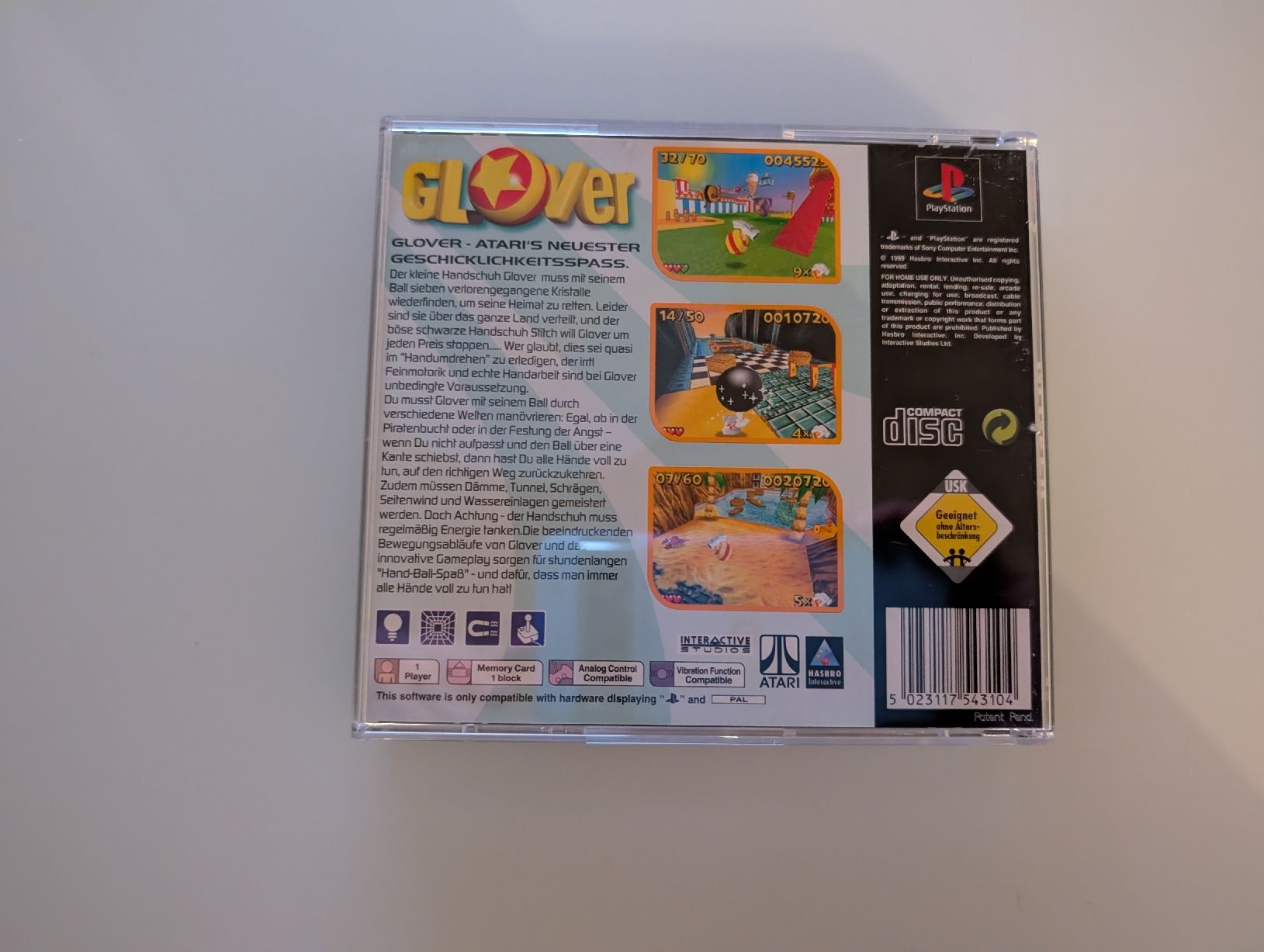Sony Giochi: Glover (PS1) – Usato da Winterthur venduto da sax8400 2