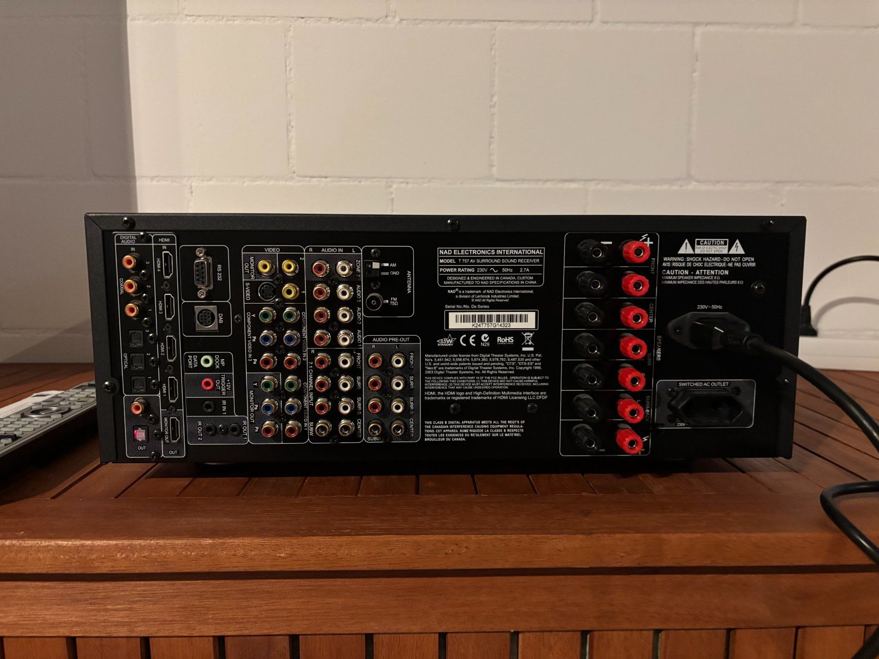 Nad Receiver: NAD T 757 A/V SURROUND SOUND RECEIVER – Gebraucht aus Berg TG von Volker-Kampfgarten 4