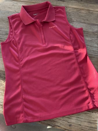 Damen Poloshirt ärmellos rot Grösse M guter Zustand