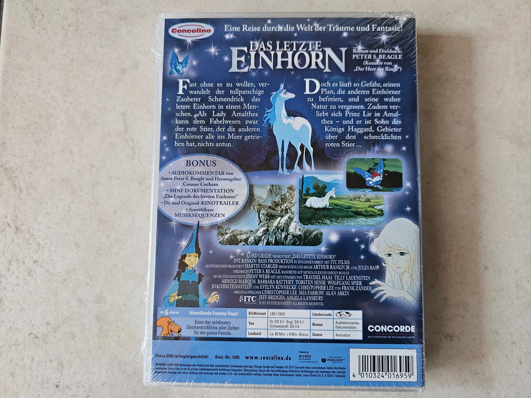 Tutti i DVDs: Das letzte Einhorn  /  Fabrikneu ink. Plätzchenausstecher – Nuovo e nell'imballaggio originale da Schneisingen venduto da backstore24 1