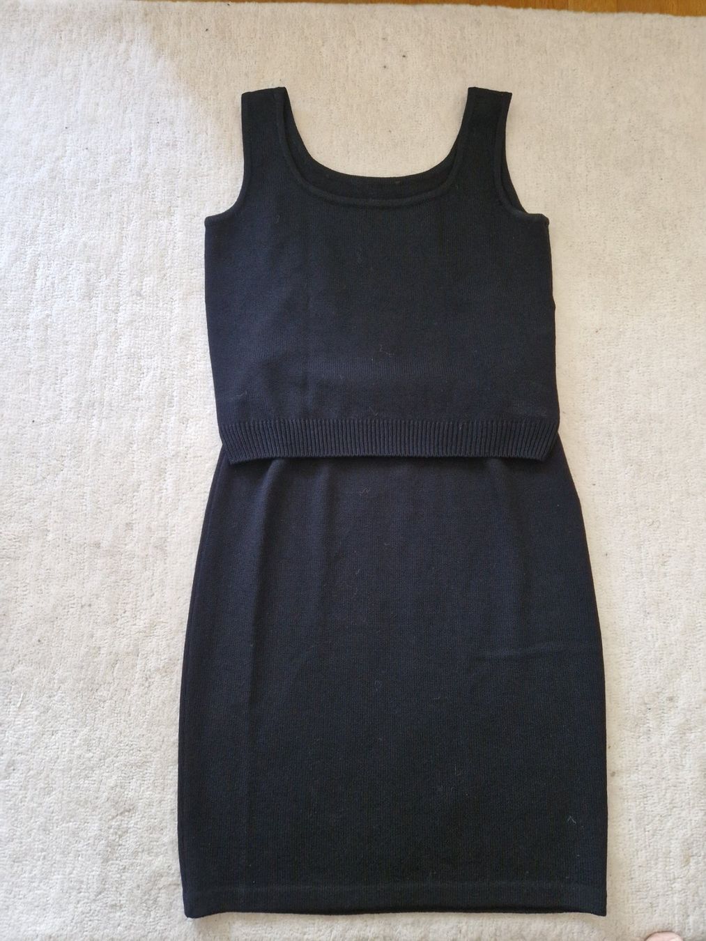 Kleider: Vintage-Strickkleid, Gr. 40, Kleid, St. John, – Gebraucht aus Arlesheim von Vera6 7