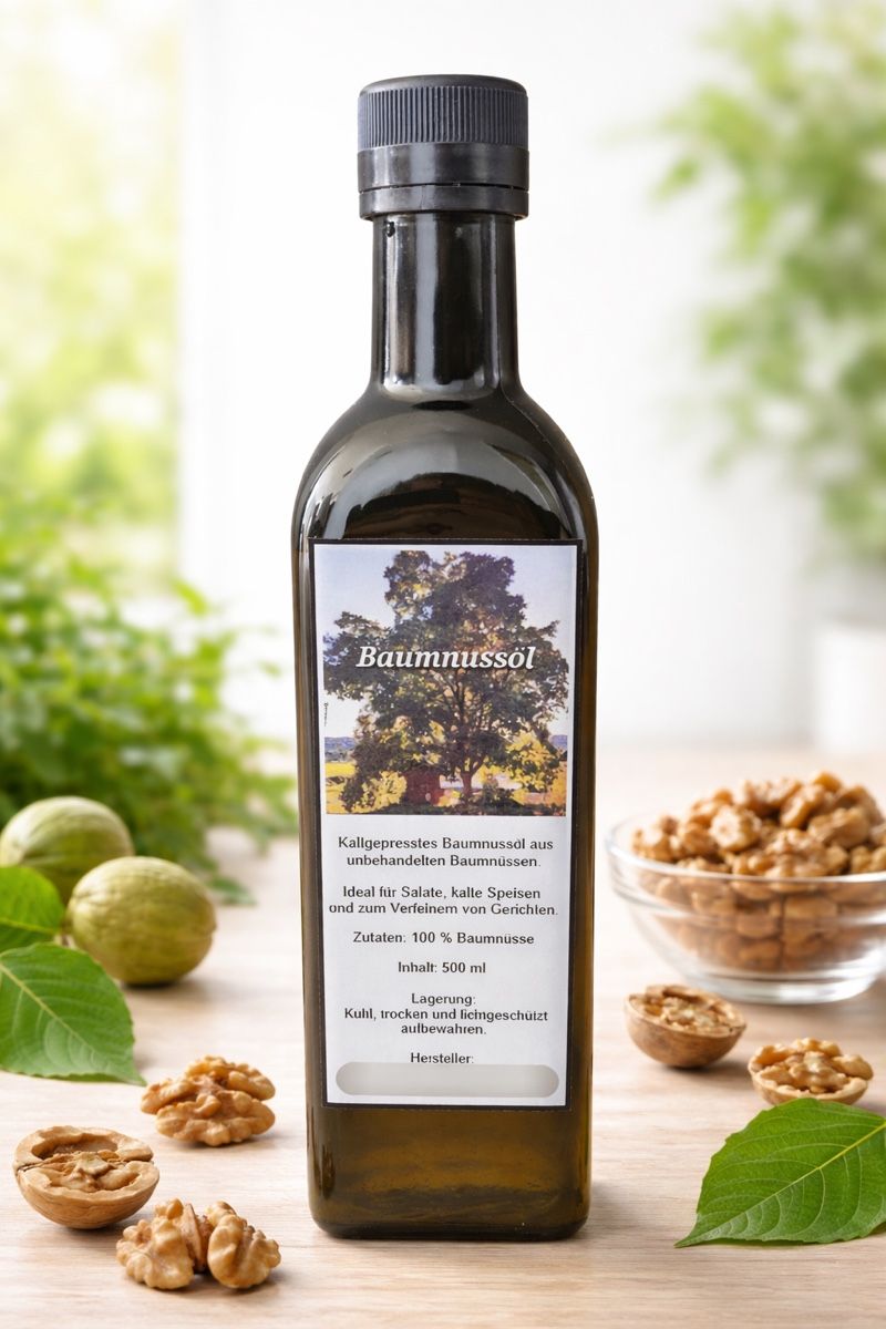 Cibi & Specialità: Baumnussöl kaltgepresst 50cl – Nuovo (secondo la descrizione) da Triengen venduto da Fischer84