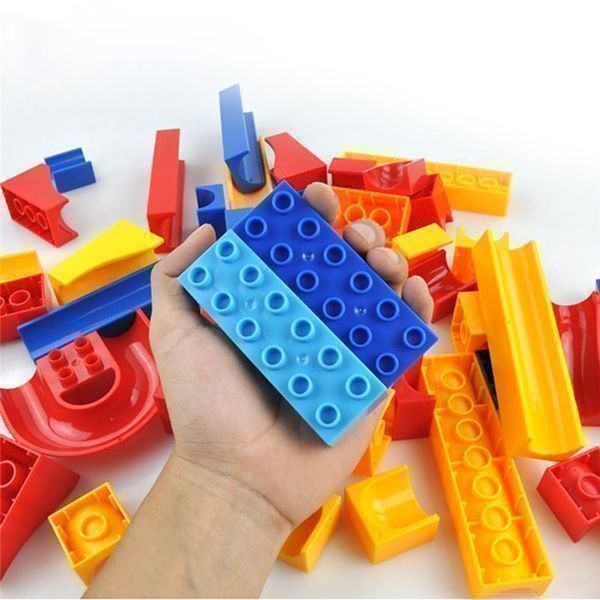 Spielzeuge: KUGELBAHN - BAUSTEINE - 52 TEILE - MURMEL - BAUSTEIN BAHN – Neu und originalverpackt aus Kriens von swissgadget 3