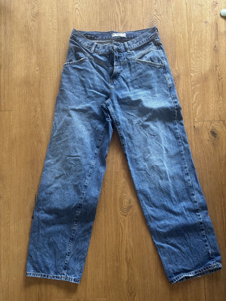 Mango Jeans: Damen Jeans Mango blau weit geschnitten – Usato da Biel-Benken BL venduto da frauvomfluss
