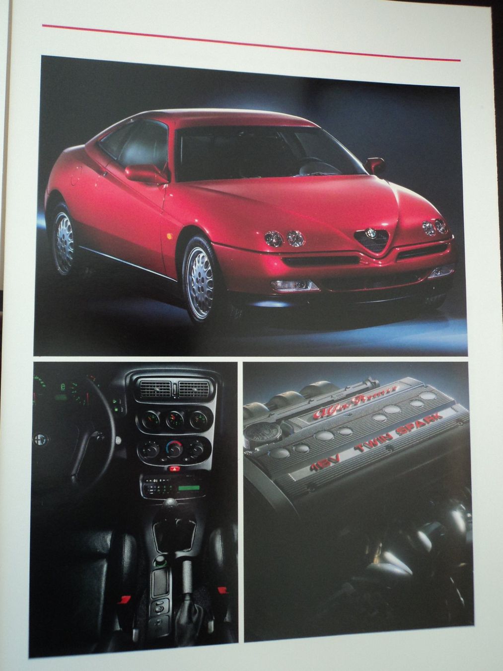 Alfa Romeo Dokumente: Prospekt Alfa Romeo GTV 1995 – Gebraucht aus Schwarzenburg von modelCARama