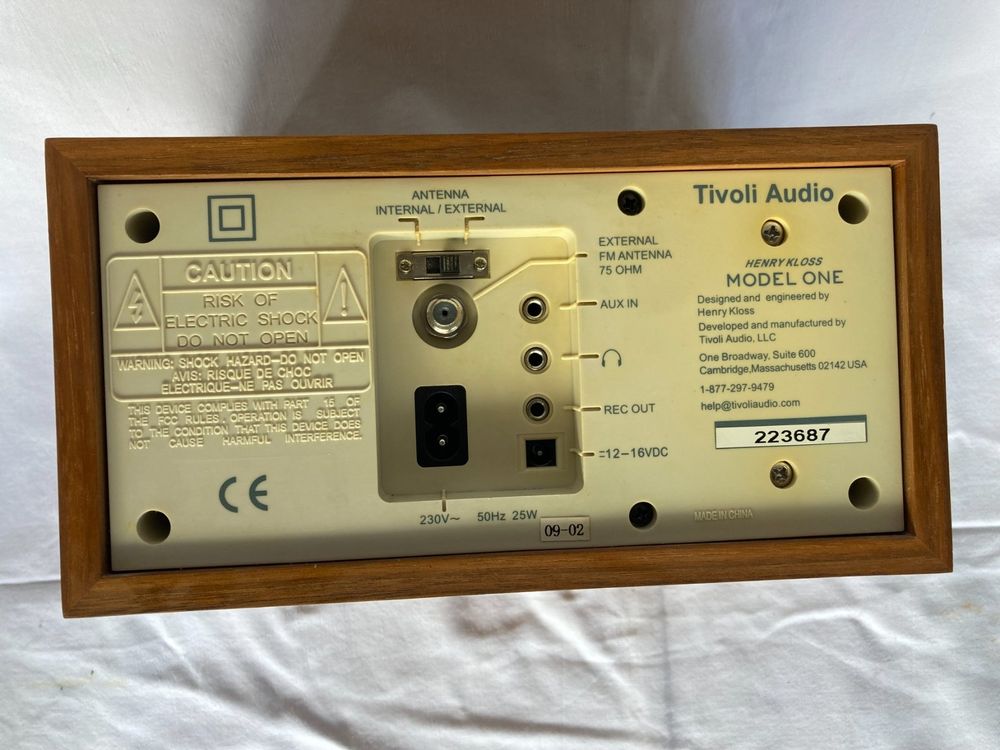 Radio TIVOLI AUDIO Modele ONE Henry Kloss Kaufen auf Ricardo