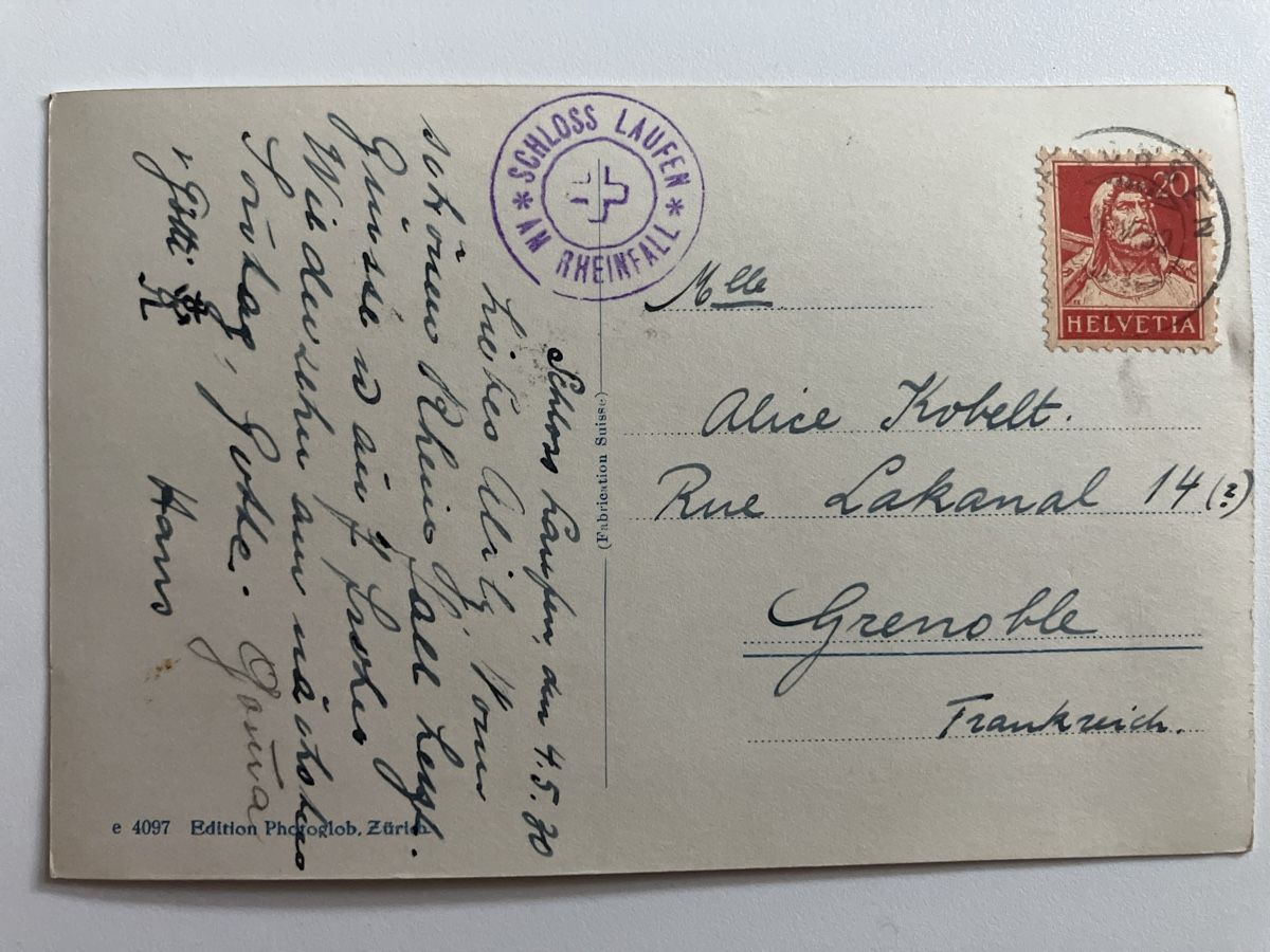 Ansichtskarten: AK Rheinfall 1930 – Gebraucht aus Zürich von Classic_Collection_Zurich 1