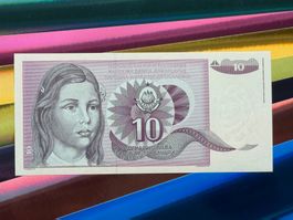 *** Belgrad 1991 - Jugoslawien - Pick 107A - 10 Dinara UNC