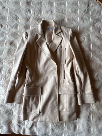 Christian Dior Beige Cotton Blazer & Pants Suit Set – IT 40