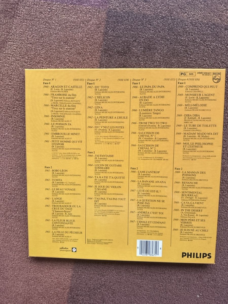 Vinyles: Bob y Lainporte Intégrale vinyle 4 disques Philips 1983 – D'occasion à Givisiez par My_favorite_shop 7