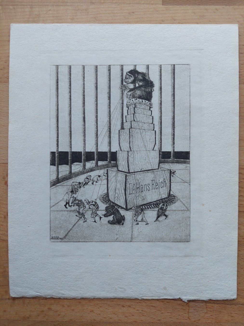 Gemälde: Exlibris Sascha Kronburg - Original Radierung – Gebraucht aus Obfelden von Exlibris-Art 1