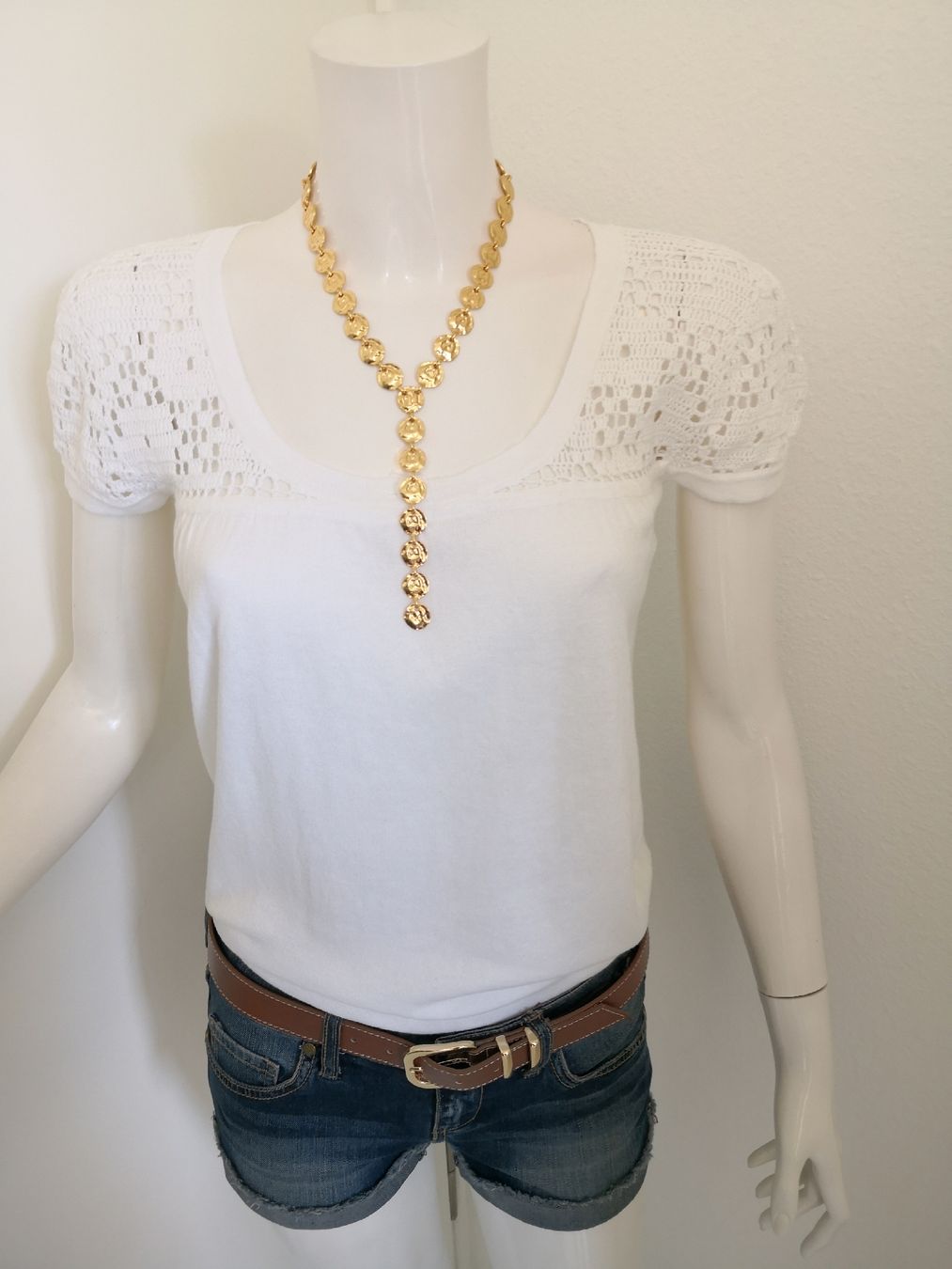 Mango Top: 🤩MANGO STRICK-HÄKEL-TOP WEISS – Nuovo (secondo la descrizione) da Olten venduto da Naja-Twins-Twins 3