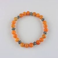 Edelstein-Armband Orangencalzit - Ø 8