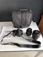 Nikon D3000 Kamera mit 2 Objektiven und Tasche guter Zustand
