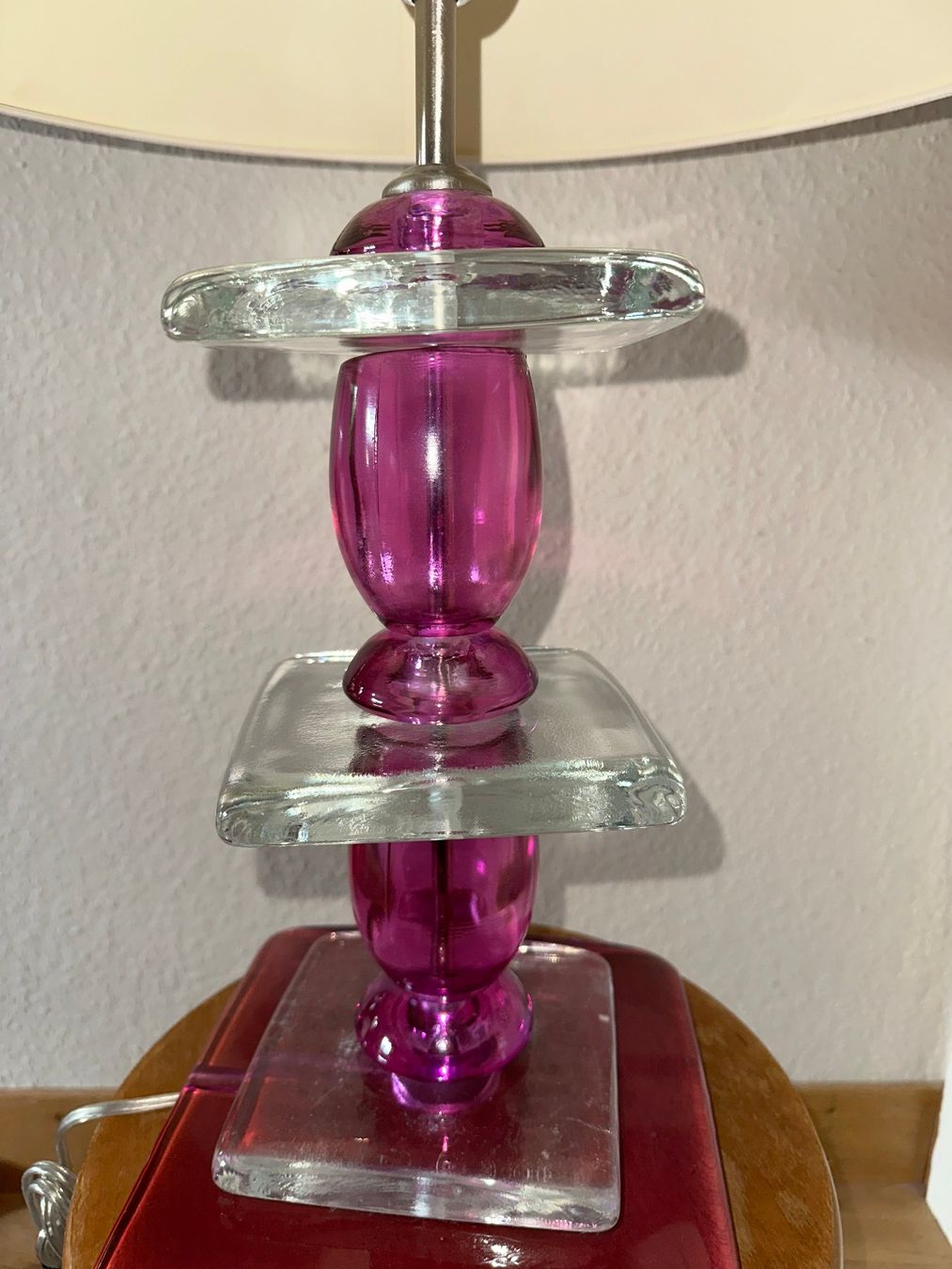 Lampen: Lampe de table en verre – Gebraucht aus Ste-Croix von BuffetSC 1