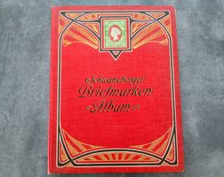 ++URALTES SCHWANEBERGER BRIEFMARKEN-ALBUM WELT 1905++ AB 1.-