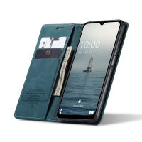 Galaxy A35 - étui à rabat support portefeuille BLEU
