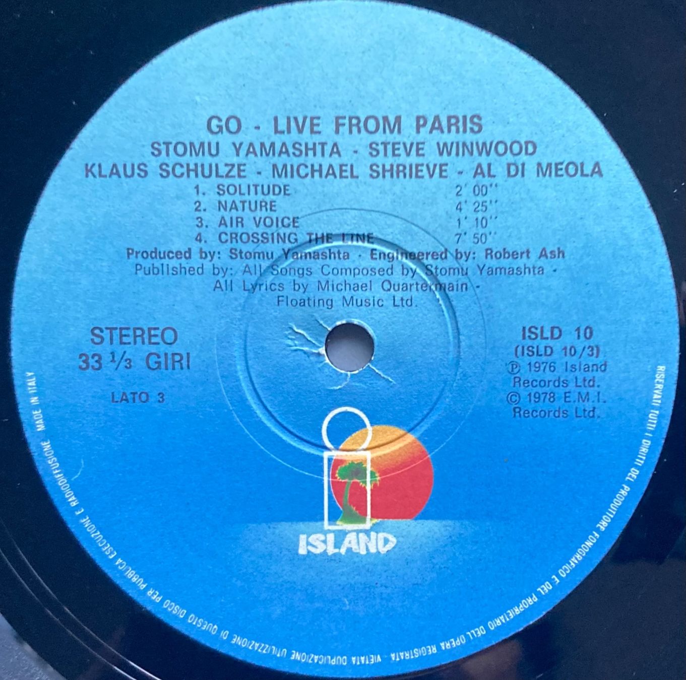 Vinyles: STOMU YAMASHTA'S GO - LIVE FROM PARIS – D'occasion à Poliez-Pittet par Newtown-Records 3