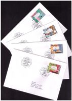 ATM 15-18_Serie 4 FDC je 0070 komplett__portogerecht !!