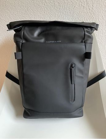 Kapten & Son Rucksack schwarz mit Laptopfach gebraucht