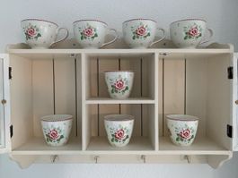Tassen und Latte Cup Becher von Greengate alivia white NEU