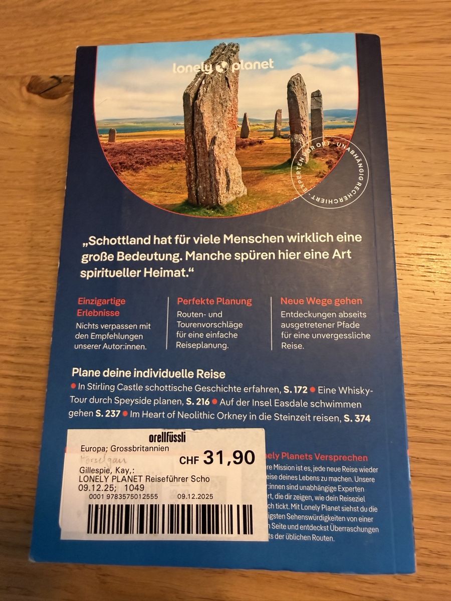 Livres: Lonely Planet Schottland Reisefuehrer – D'occasion à Buochs par tamtam05 1