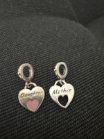 2 Pandora Charm Herz Silber MAMI&TOCHTER  Forever😍