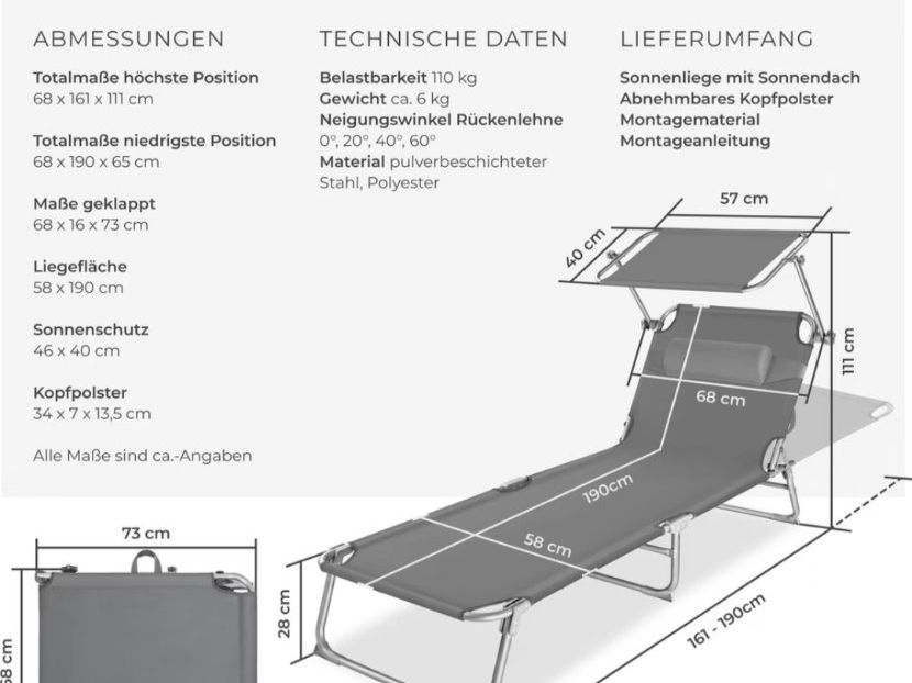 Chaises longues: Gartenliege – D'occasion à Bern par Lu.Ma 4