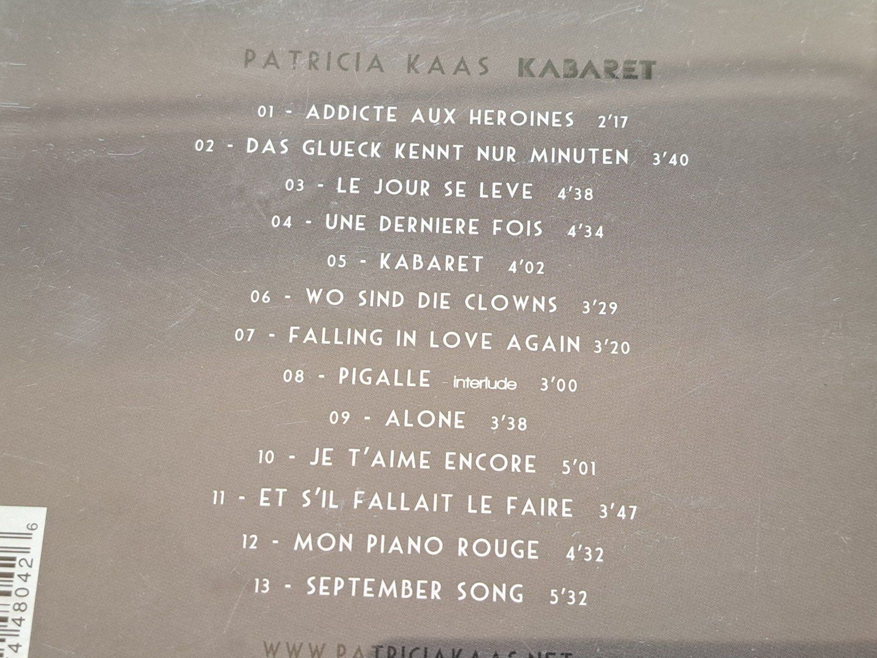 CDs: Cd Patricia Kaas - Kabaret – D'occasion à Pully par bro_n52j 2