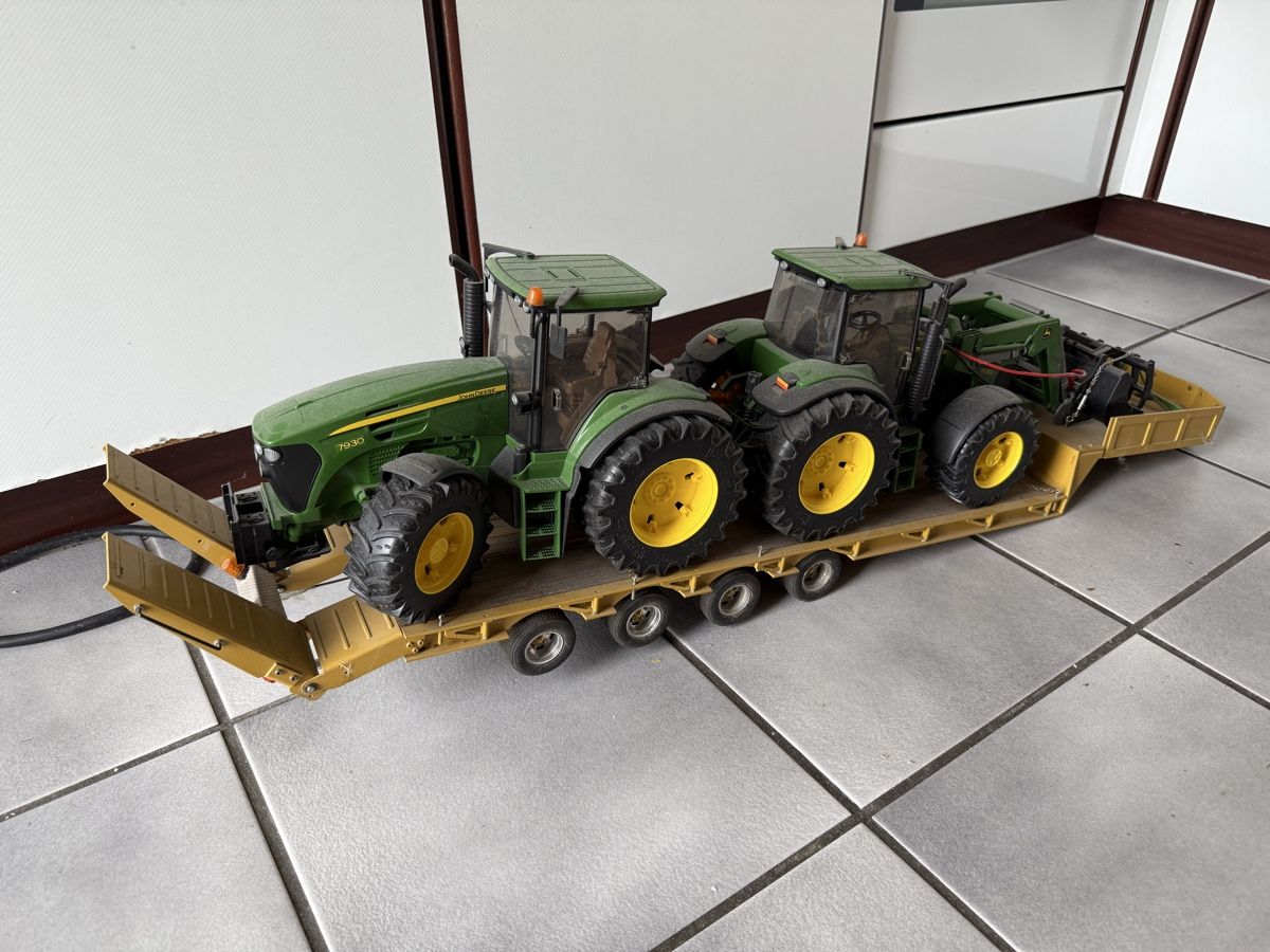 Wedico RC Modellbau: Wedico Tieflader mit 2 Bruder Traktoren – Gebraucht aus Winikon von cabriofan01 1