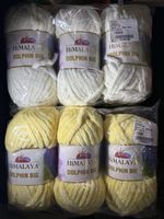 Himalaya Dolphin Big Wolle, 6 Knäuel, Gelb und Weiss!