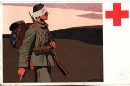 Ansichtskarte 1. Weltkrieg Rotes Kreuz