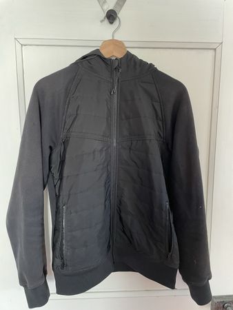 Veste à capuche noir, mi-saison, idéal homme