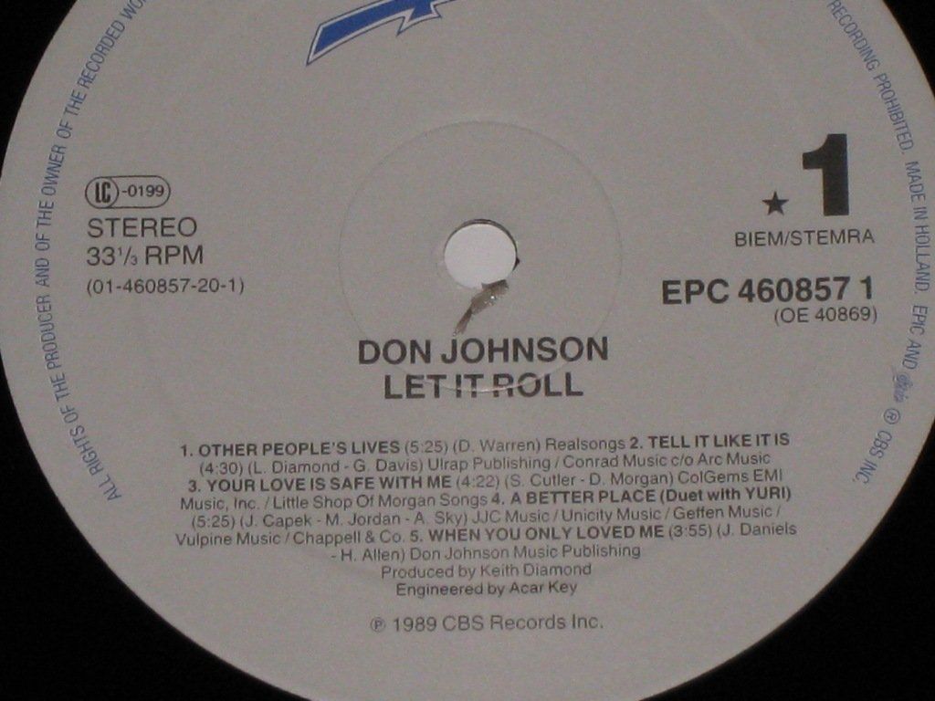 Dischi in vinile: LP - DON JOHNSON - LET IT ROLL – Usato da Steckborn venduto da Quo7 1