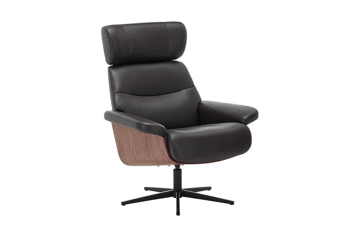 Sessel: Relax Sessel MANILA Leder schwarz inkl. Hocker – Neu und originalverpackt aus Unterentfelden von moebelrufli 4
