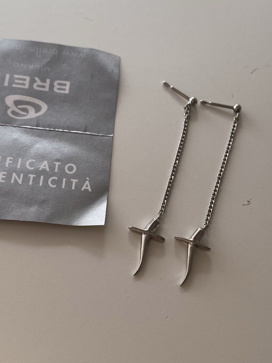 Breil Ohrringe & -stecker: BREIL Schwert Edelstahl Ohrringe – Neu (gemäss Beschreibung) aus Givisiez von dor_xb9k