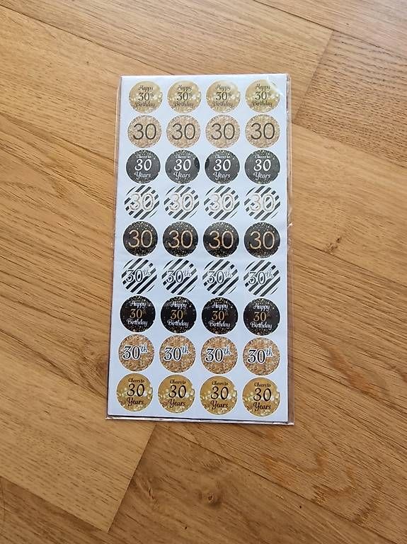 Sticker: Sticker 30. Geburtstag – Nuovo e nell'imballaggio originale da Gossau SG venduto da lad_pwg5