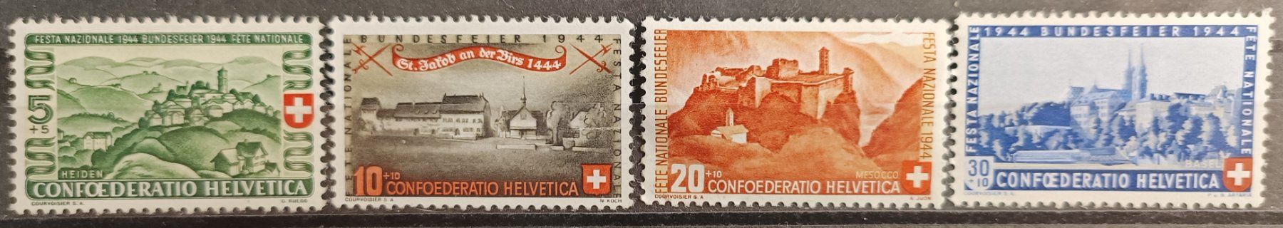 Tutti i francobolli: 1944 PP Stadt & Landschaftsbilder postfrisch** – Usato da Dübendorf venduto da goeggi79