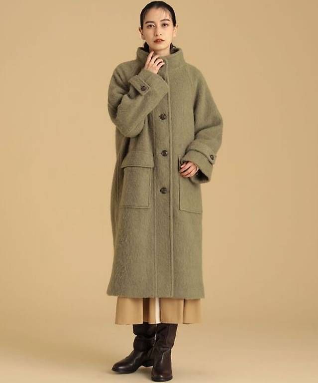 Cappotti: Shaggy Stand Color Coat – Usato da Gais venduto da Koumichel16 4