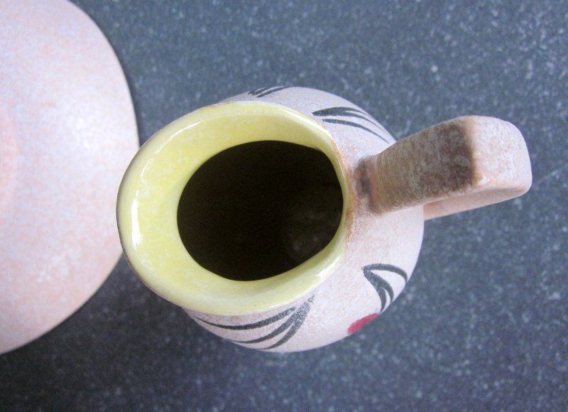 Schalen: Mid Century Set, Schale + Vase, Foreign/Scheurich, 50/60er – Gebraucht aus Bischofszell von raika 2