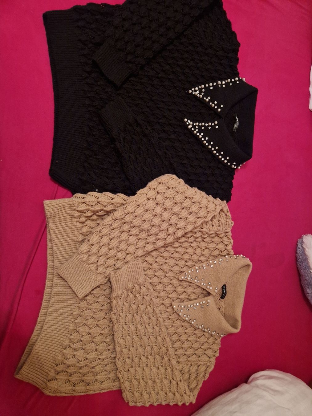 Lots de vêtements: Shein Strickpullover, Schwarz & Beige Gr. L – Neuf (Voir description) à Ebikon par kov_9vqb