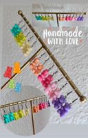 Boucles d’oreilles Vintage, handmade, teddy bear